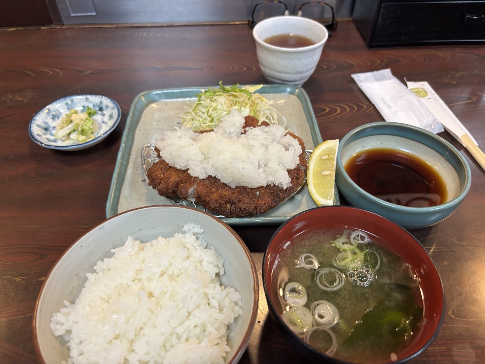 おろしとんかつ定食